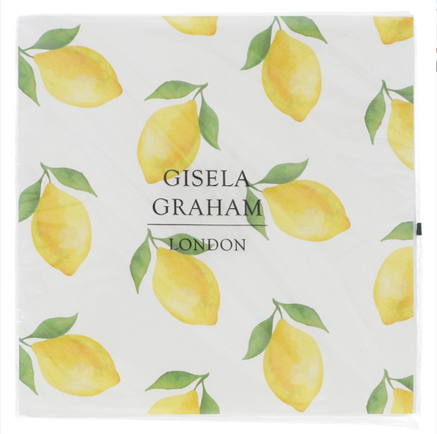Gisela Graham Lemons Paper Napkins, Pack/20