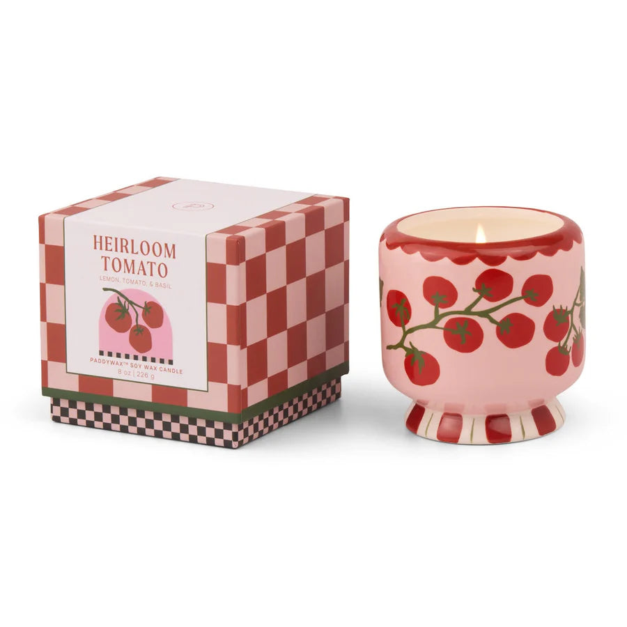 A Dopo Tomato Vine Ceramic Candle - Heirloom Tomato