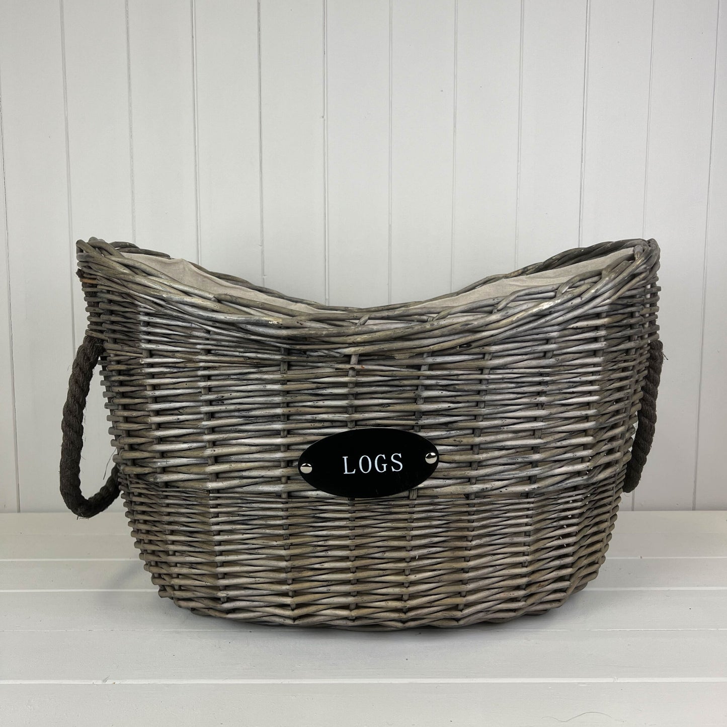 Oval Tapered Log Basket