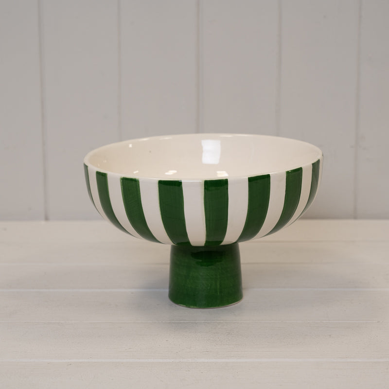 Green and White Ceramic Bowl