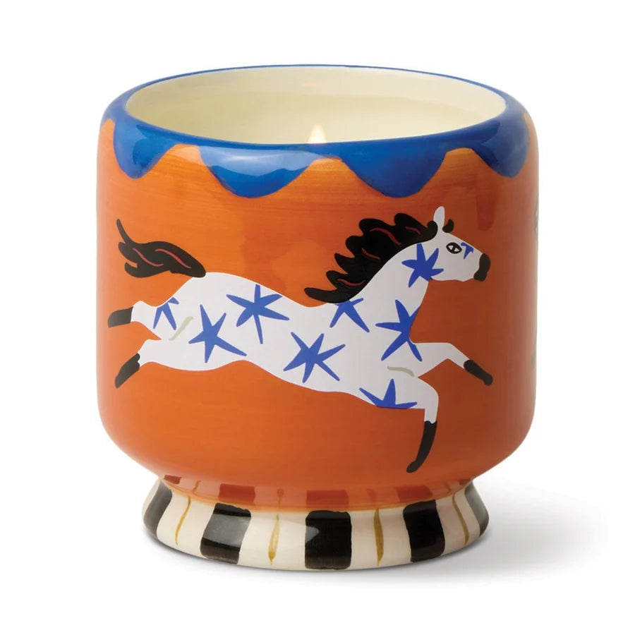A Dopo Horse Ceramic Candle - Sienna Sunset