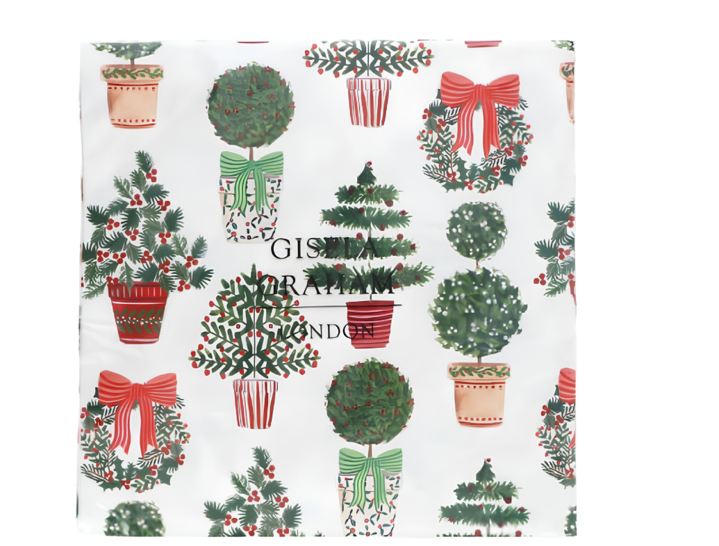 Gisela Graham Christmas Topiary Napkins (20)
