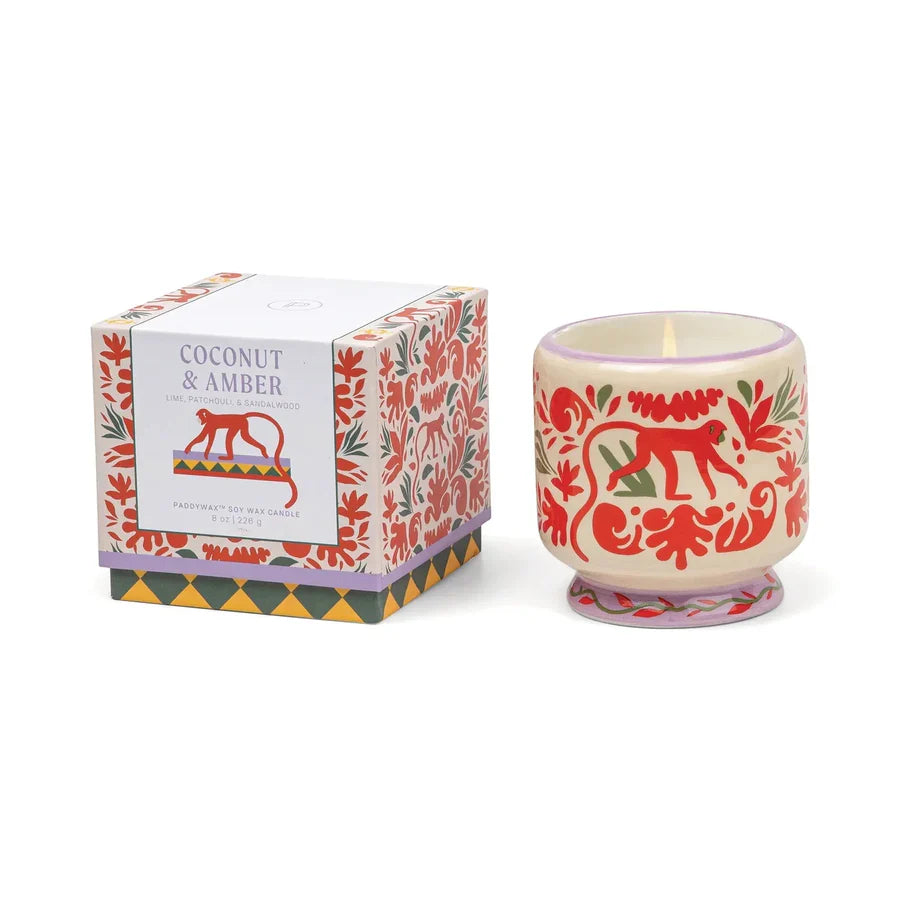 A Dopo Jungle Ceramic Candle - Coconut & Amber
