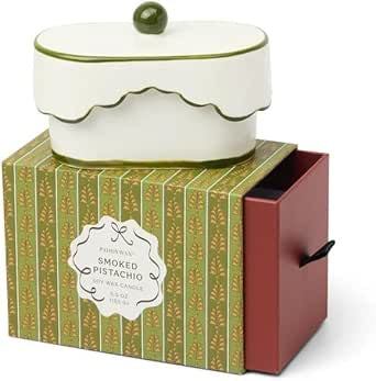 Cherie Ceramic Dish Candle - Green - Smoked Pistachio