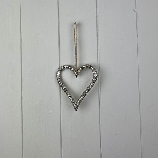 Silver Heart Decoration