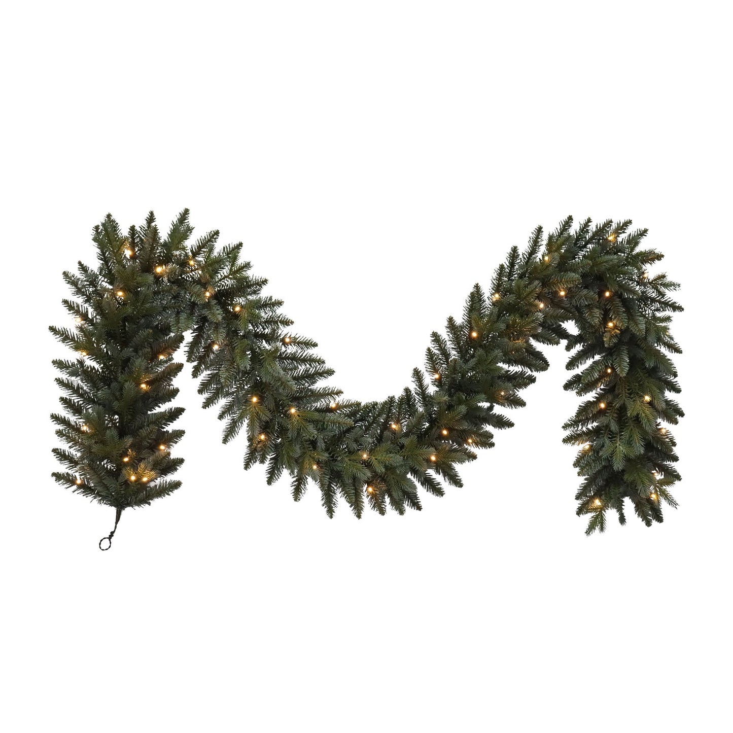 9ft Belmont Blue Pre-Lit Christmas Garland