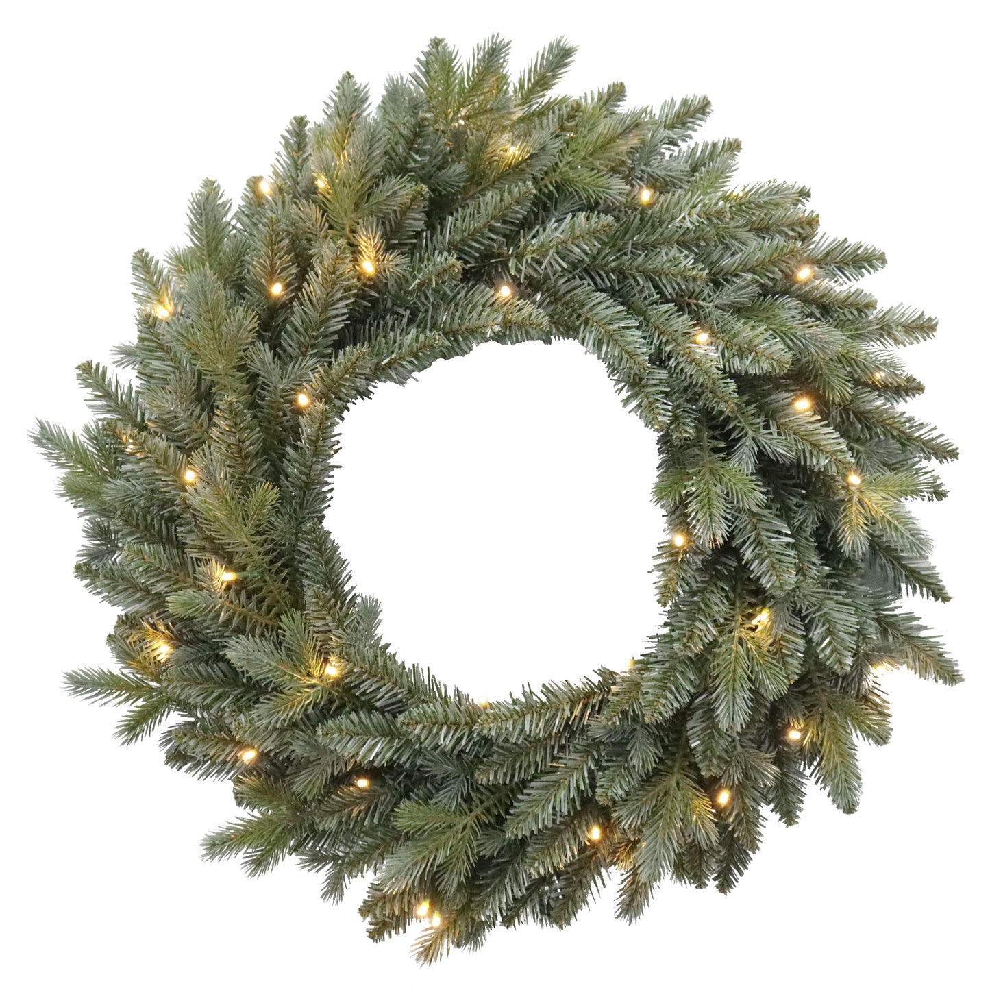24" Belmont Blue Pre Lit Christmas Wreath